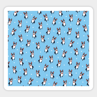 Cute Boston Terrier Pattern Sticker